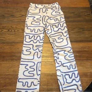 Zara Doodle Print Jeans